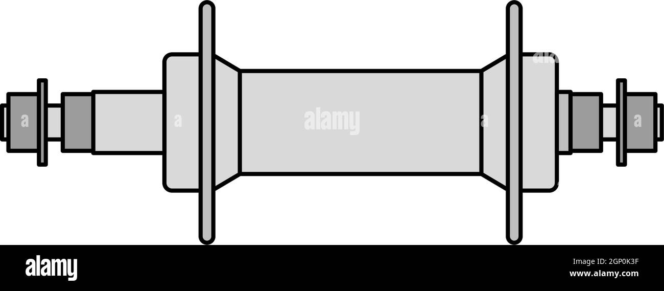 Icona del mozzo della bici Illustrazione Vettoriale