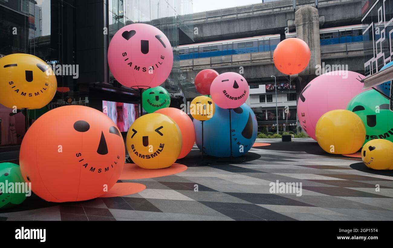 Halloween novità Balloon decorazioni in Siam Square Area di Bangkok Thailandia Foto Stock
