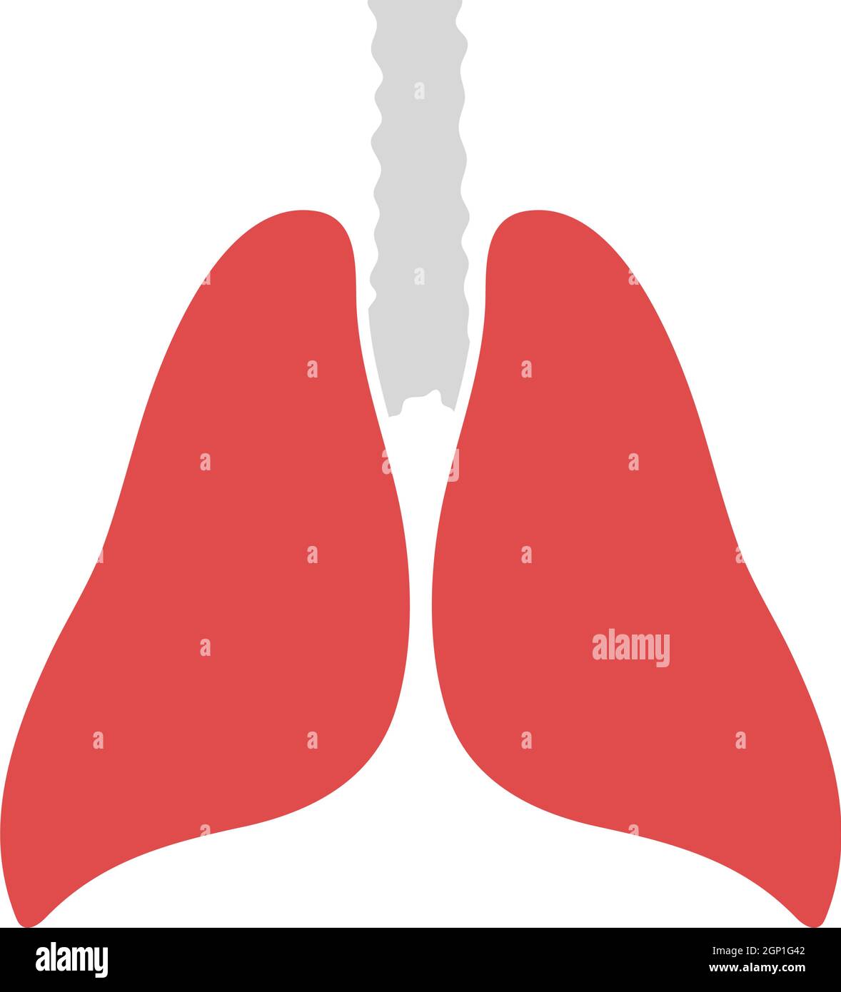 Icona polmoni umani Illustrazione Vettoriale