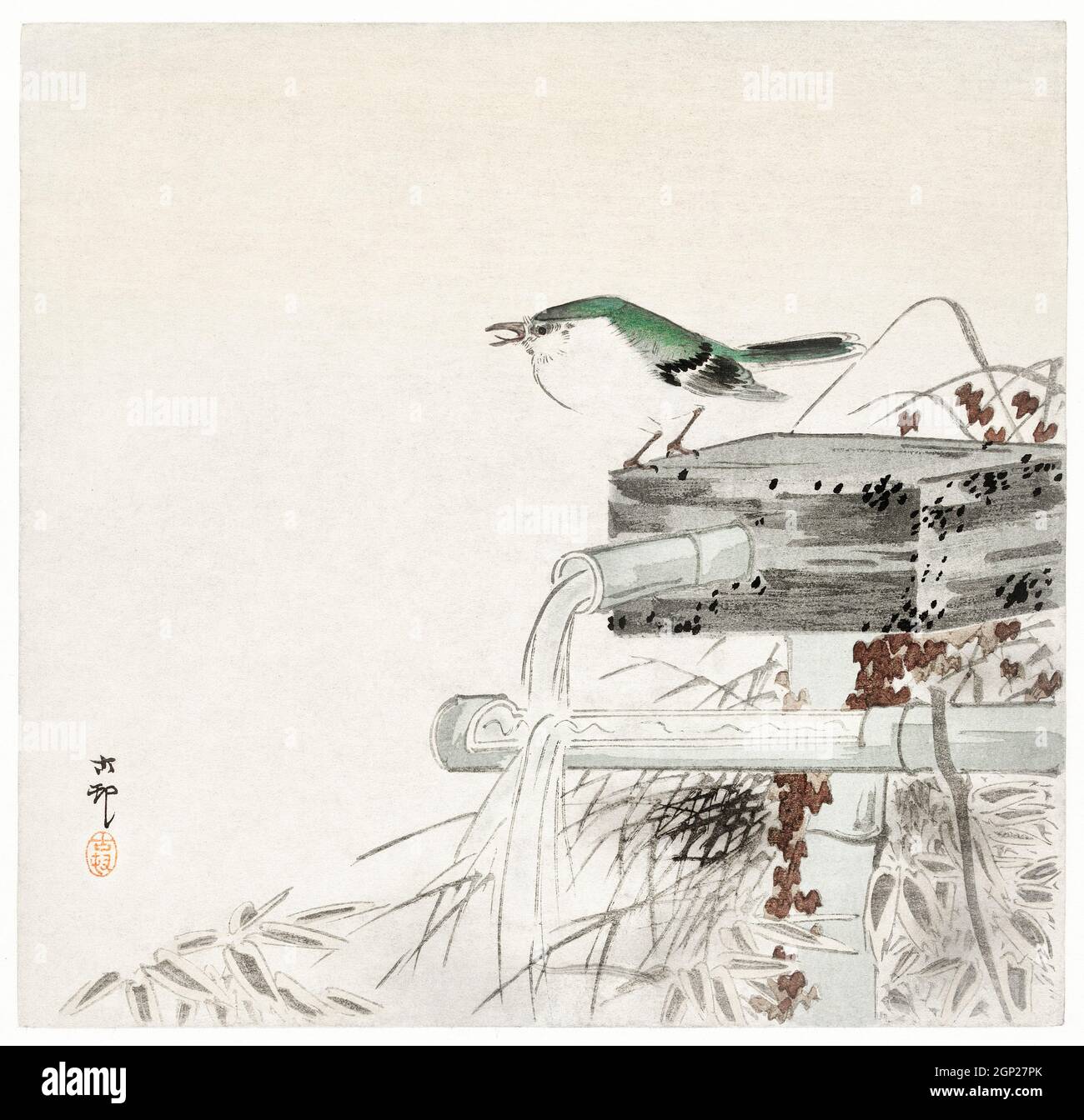 Blu notturno (1900 - 1930) di Ohara Koson (1877-1945). Foto Stock