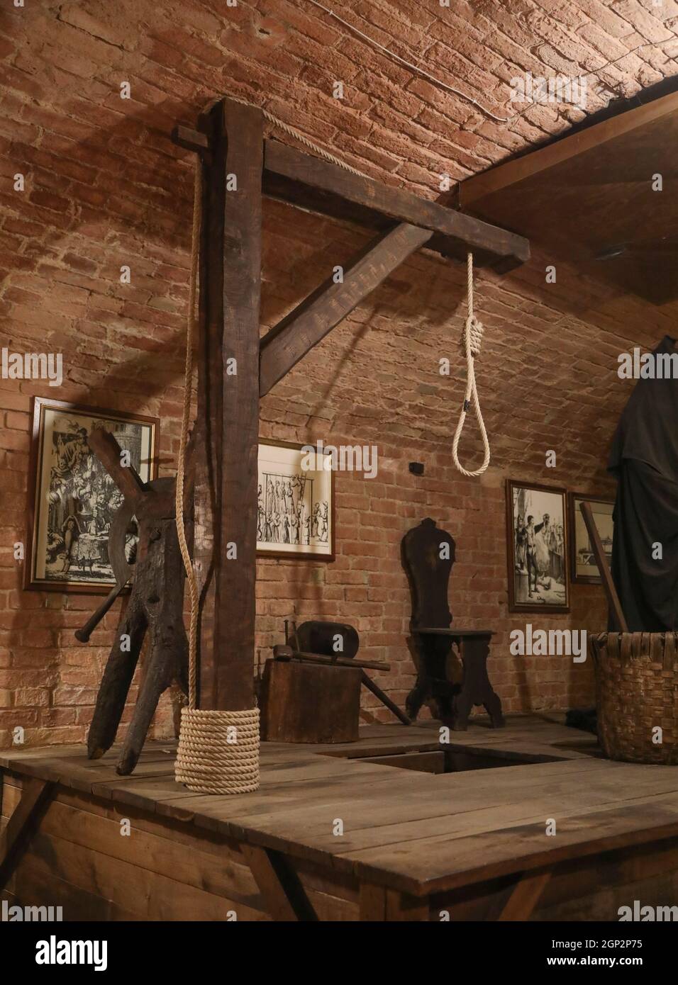 MUSEO DELLA TORTURA A SIENNA, ITALIA Foto Stock