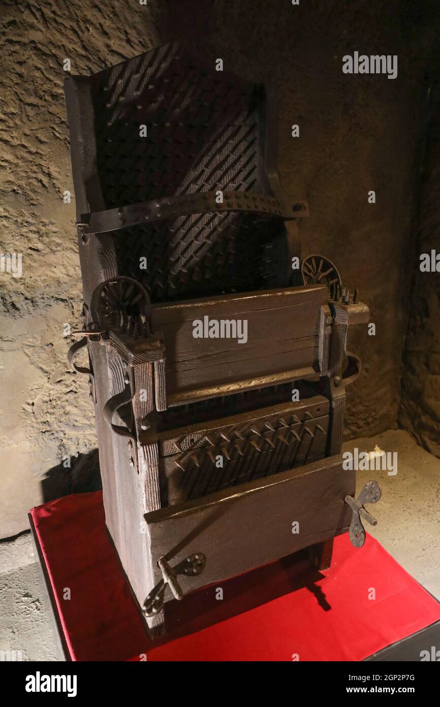 MUSEO DELLA TORTURA A SIENNA, ITALIA Foto Stock