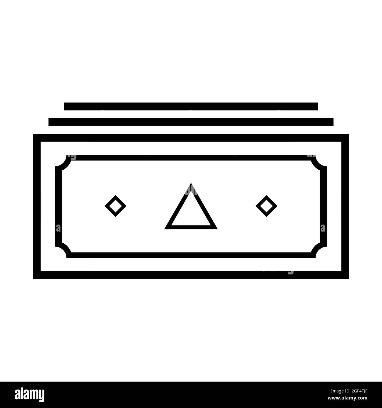 Designazione astratta di denaro su sfondo bianco - vettore illustrazione Foto Stock