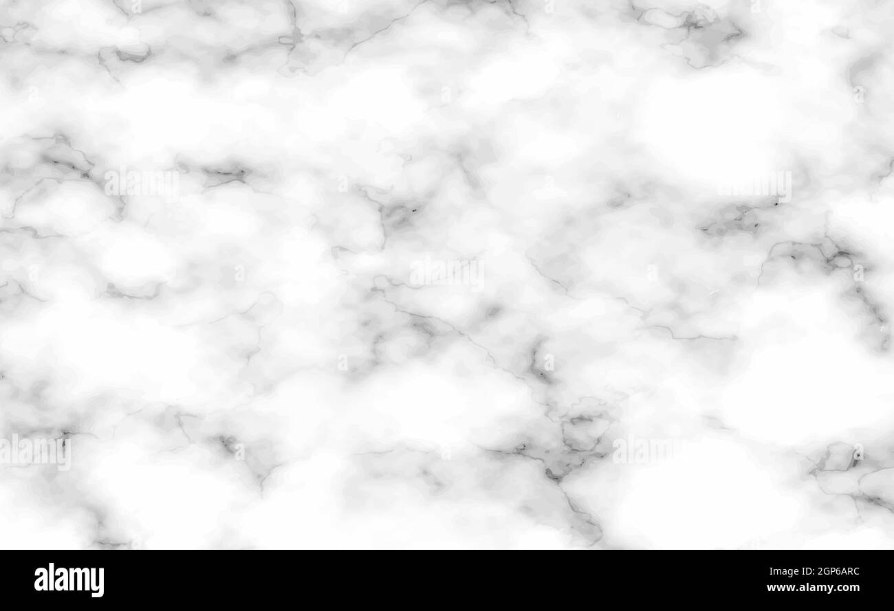 Texture in pietra bianca con sfondo in marmo nero - illustrazione vettoriale Foto Stock