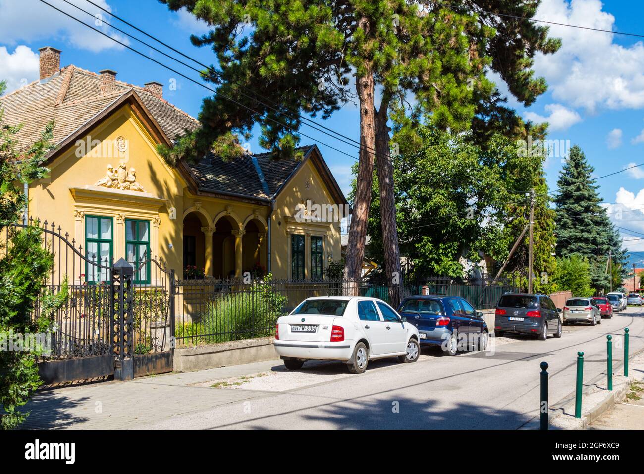 Vecchia casa padronale, Budakalasz, Ungheria Foto Stock