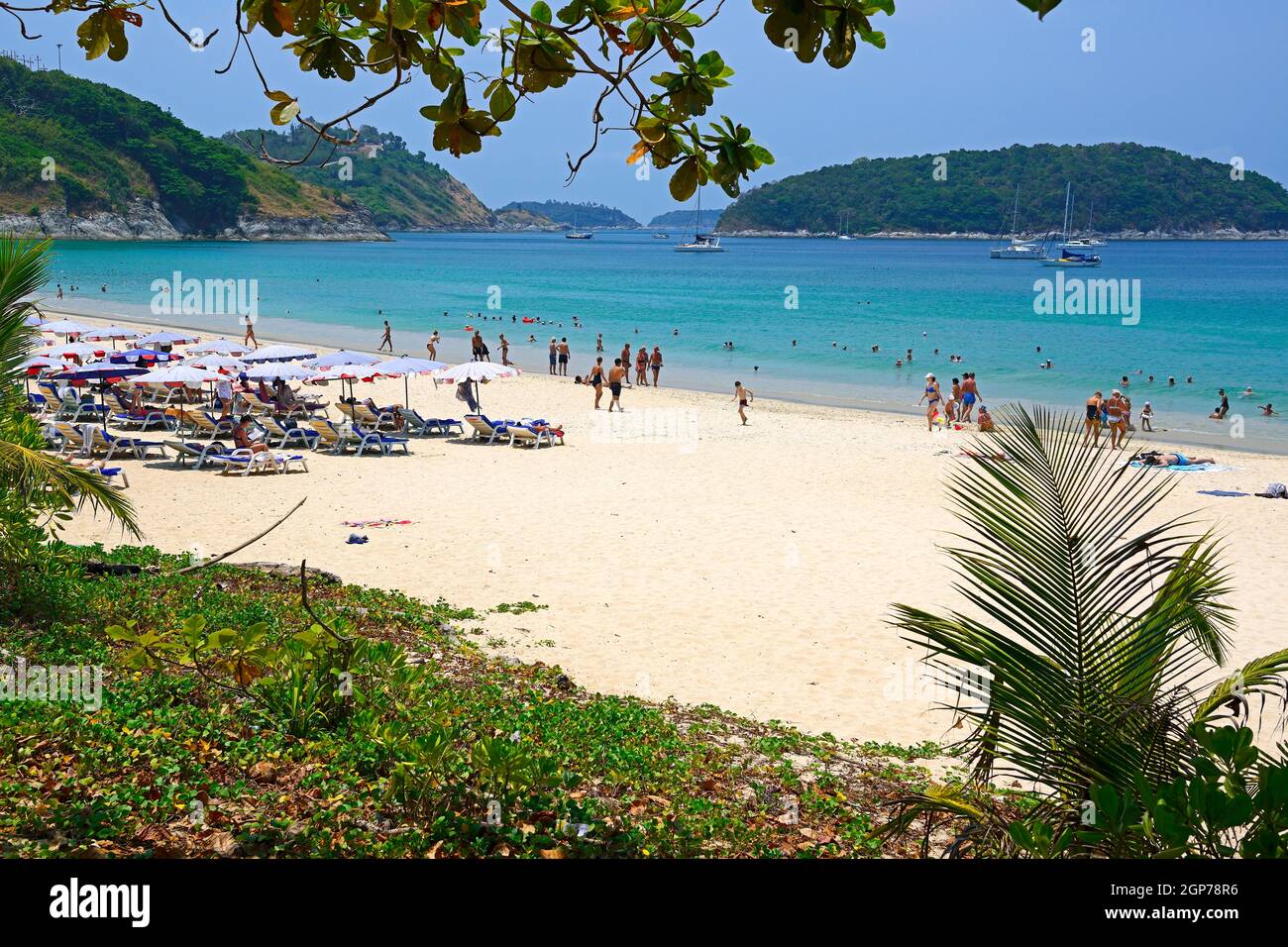 Dream Beach Ao Sane Beach, Phuket, Thailandia Foto Stock