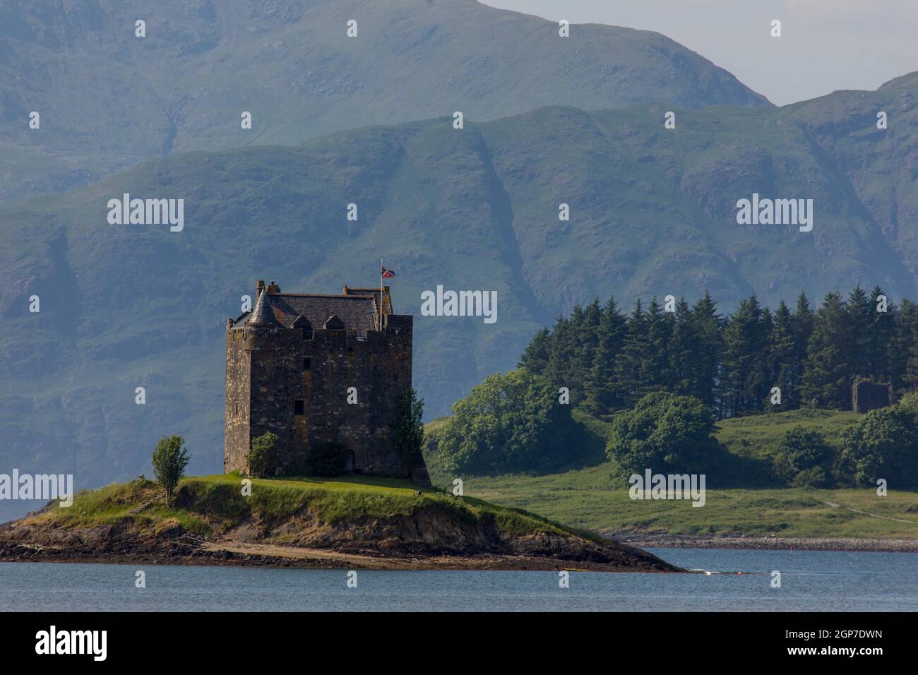 Castle Stalker, Highlands, Scotland, Regno Unito Foto Stock