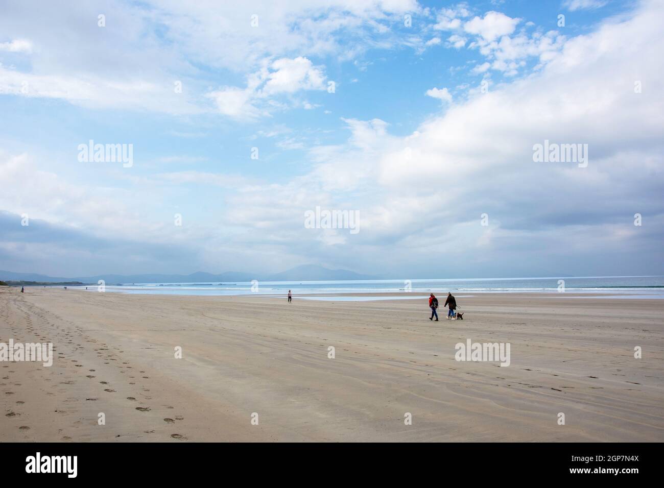 Banna Beach, Ardfert, County Kerry, Repubblica d'Irlanda Foto Stock