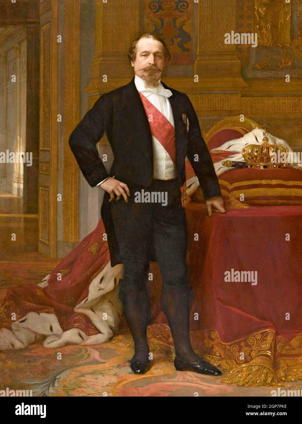 NAPOLEONE III DI FRANCIA (1808-1873) di Alexandre Cabanel circa 1865 Foto Stock