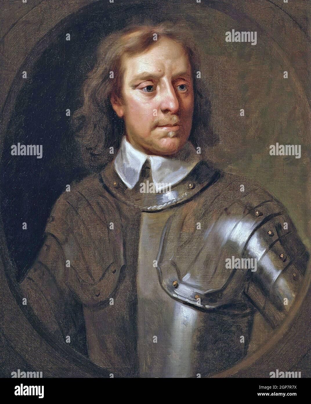 OLIVER CROMWELL (1599-1658) Generale e statista inglese come Lord Protector nel ritratto del 1656 di Samuel Cooper Foto Stock