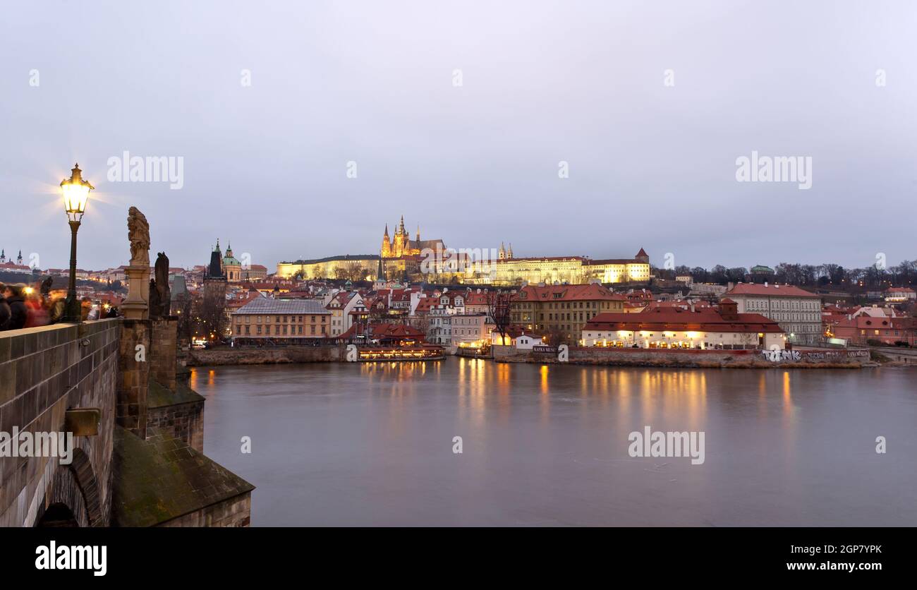 Panorama di Praga, foto di Karluv la maggior parte. Foto Stock