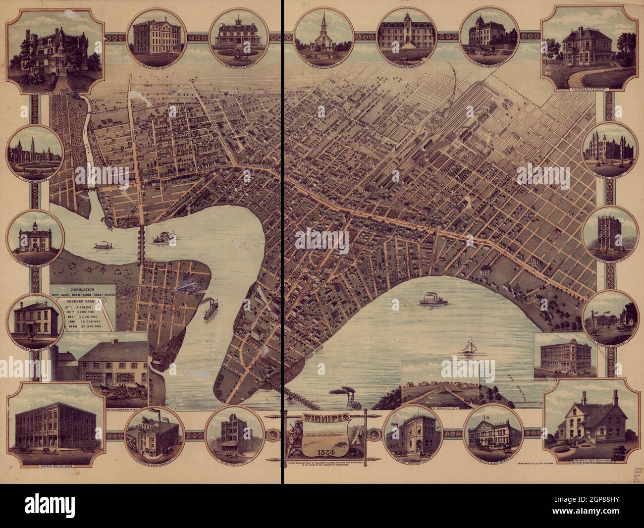 Compra Vecchia mappa Berkeley California 1880 Mappa d'epoca | Stampa artistica da parete con