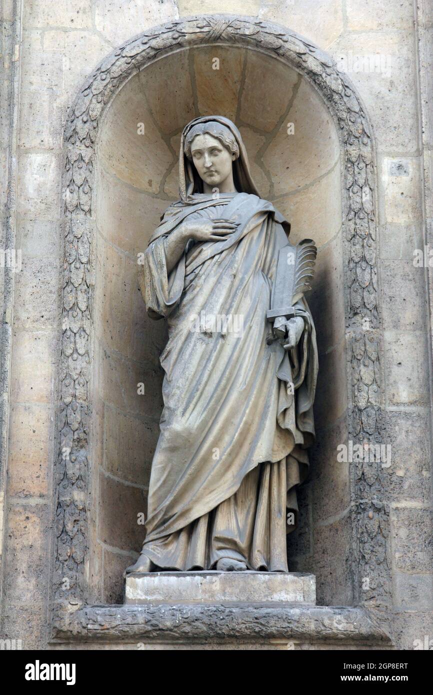 Eugenie, contessa di Teba, Santa Elisabetta di Ungheria chiesa, Parigi Foto Stock