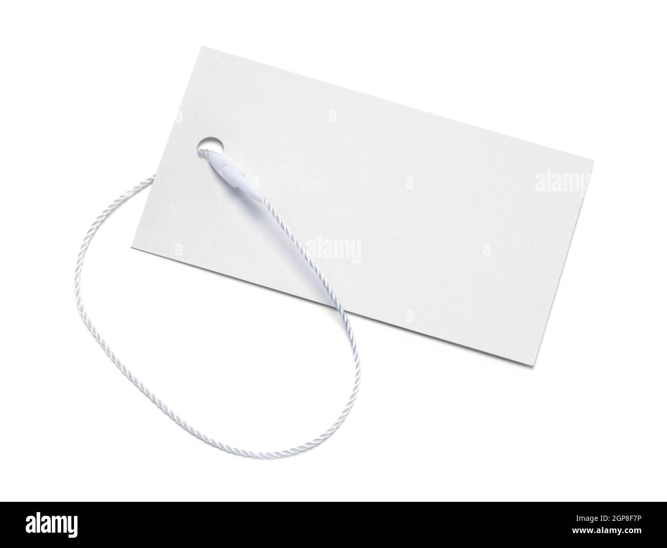 Etichetta vendite retail vuota tagliata su bianco. Foto Stock Etichetta vendite retail vuota tagliata su bianco. Foto Stock