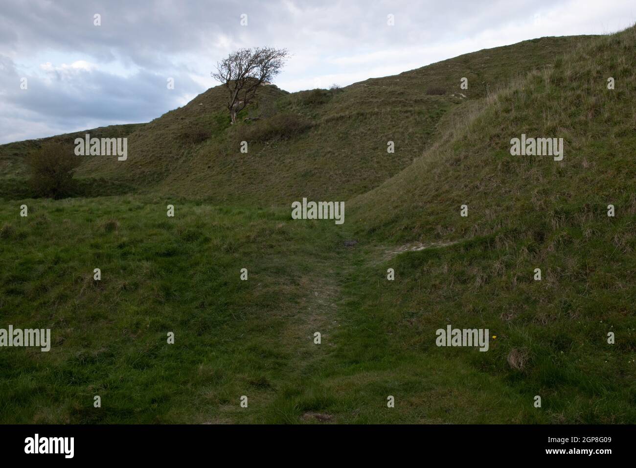 Cley Hill, Wiltshire, Inghilterra Foto Stock