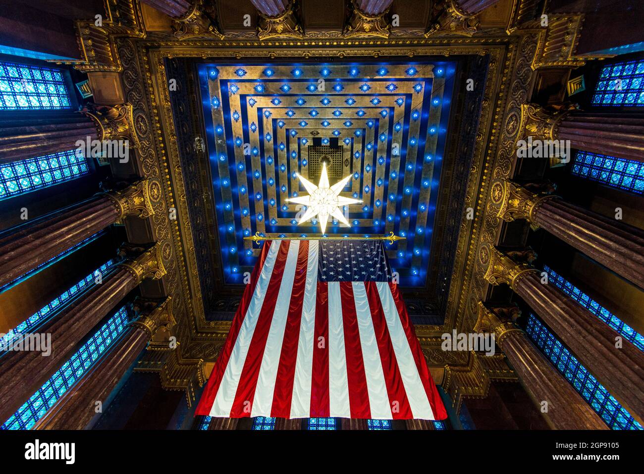 Shrine Room - Indiana World War Memorial - Indianapolis - Indiana Foto Stock