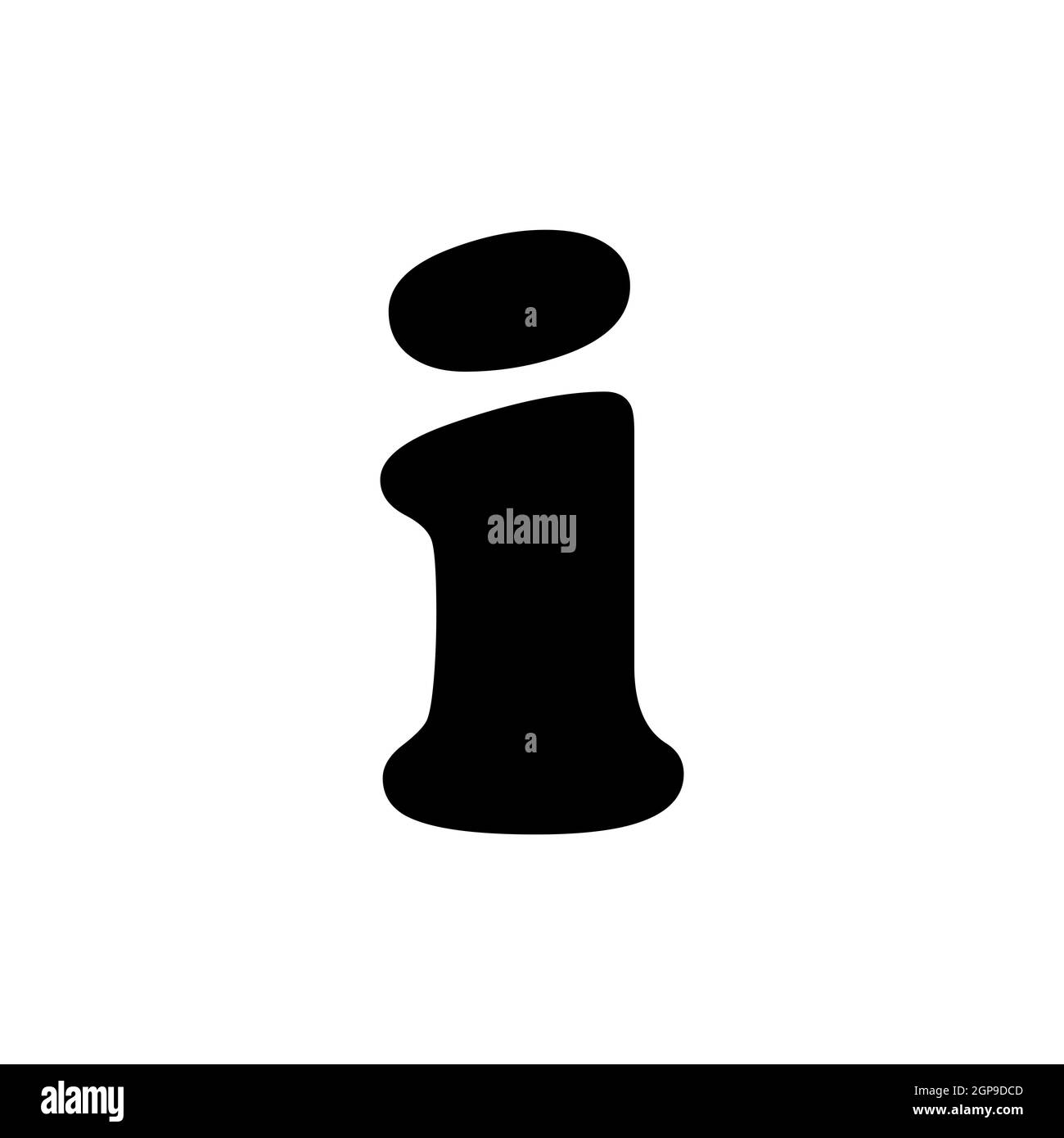 Icona del glifo Web delle informazioni. Guida, FAQ. Firma e-commerce. Simbolo grafico per il design del sito Web, il logo, l'app, l'interfaccia utente. Illustrazione vettoriale, EPS10. Foto Stock