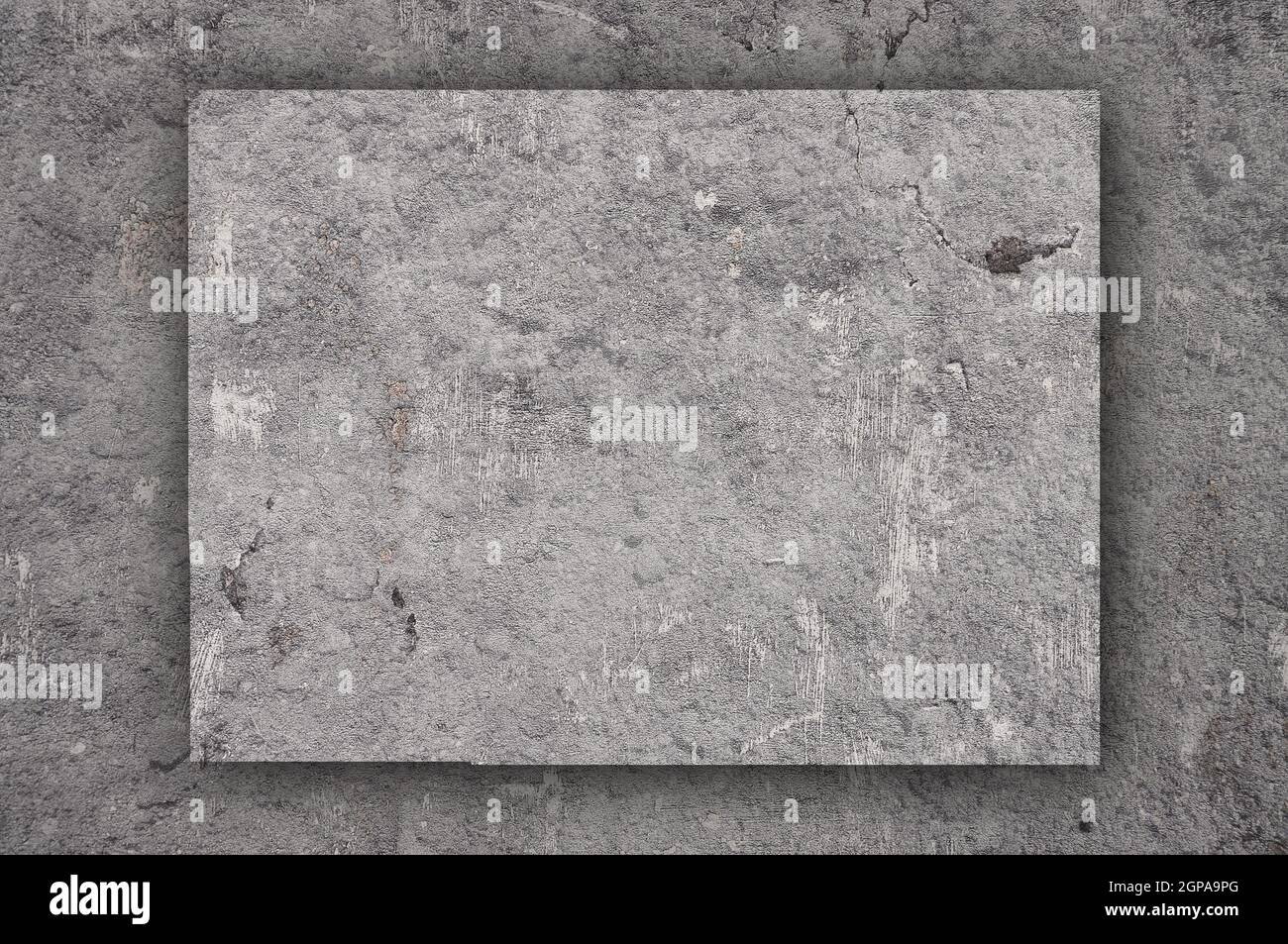 Mappa del Colorado su cemento intemperie Foto Stock