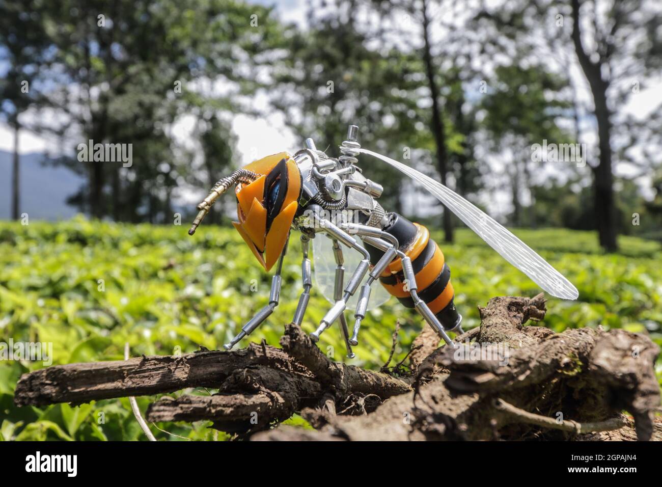 trasformatori in miniatura di robot usati Foto Stock