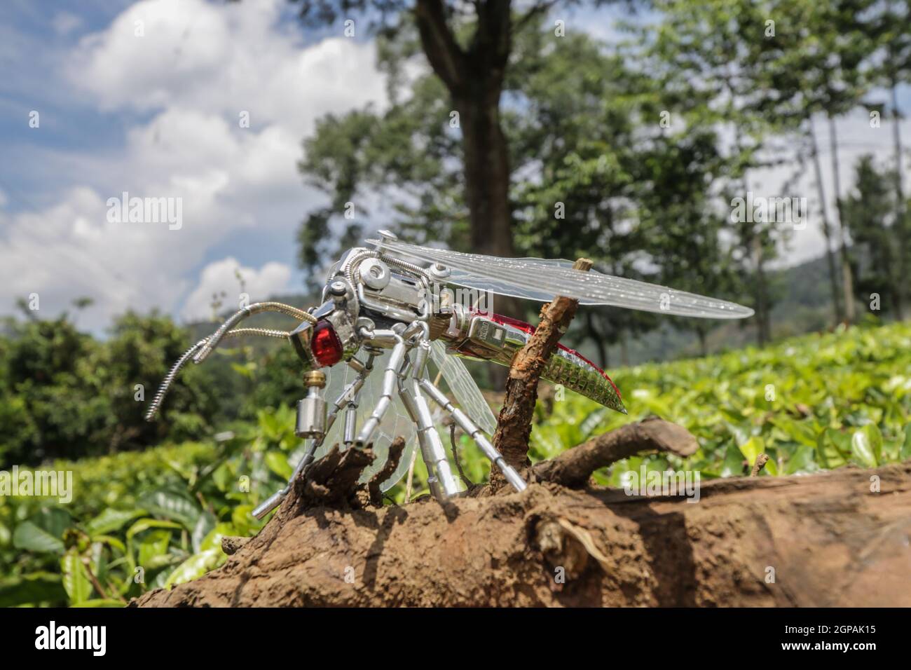 trasformatori in miniatura di robot usati Foto Stock