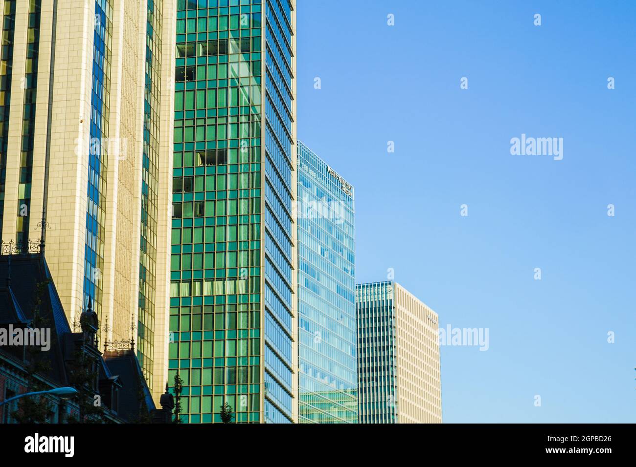 Immagine del quartiere degli affari e degli edifici degli uffici di Tokyo Marunouchi. Luogo di ripresa: Area metropolitana di Tokyo Foto Stock