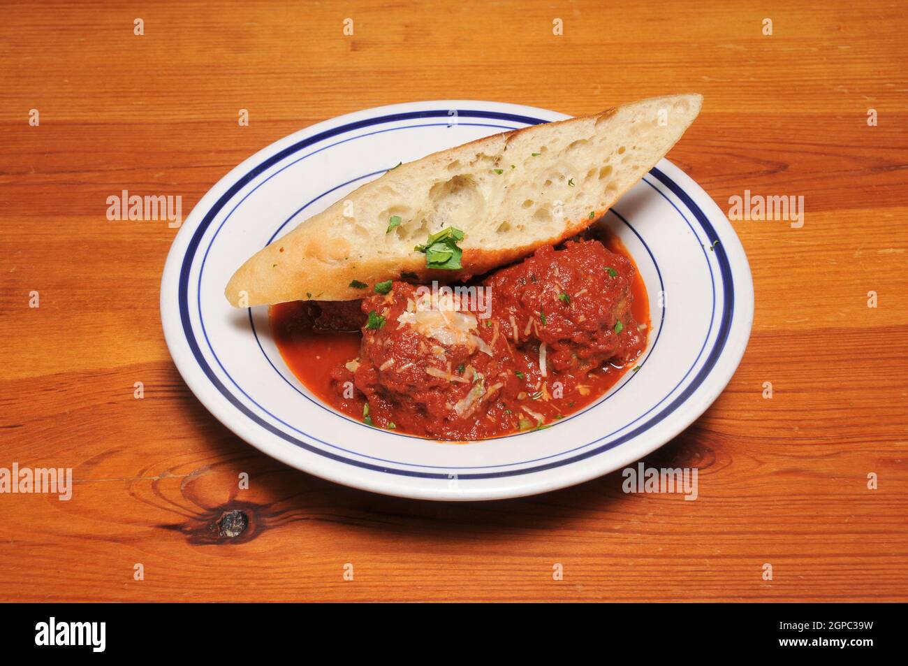 Autentica cucina italiana conosciuta come meatball vegetariano Foto Stock