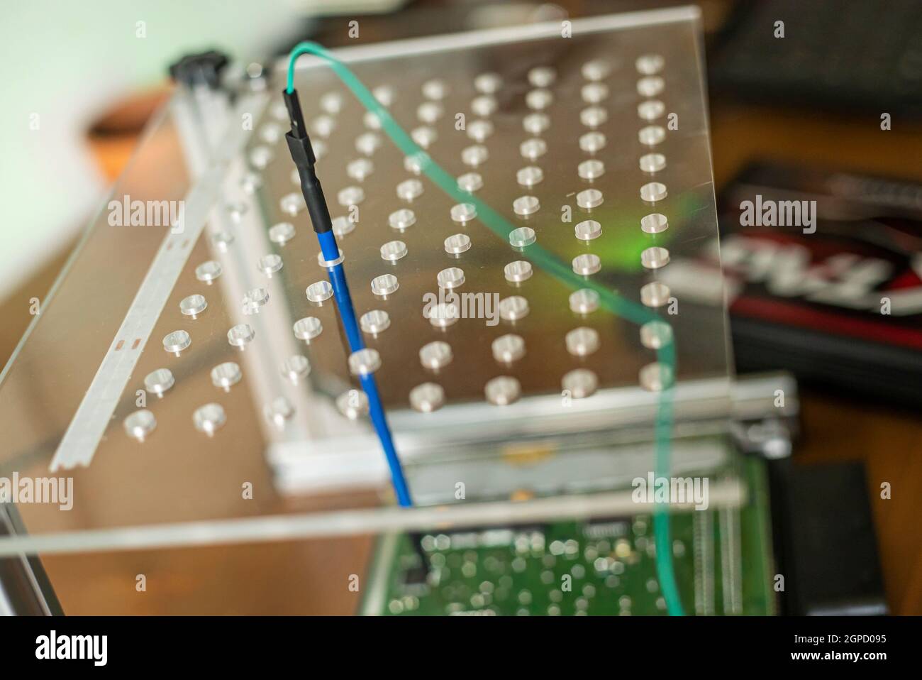 Dettaglio delle parti elettroniche di riparazione per autoveicoli dell'ECU Foto Stock