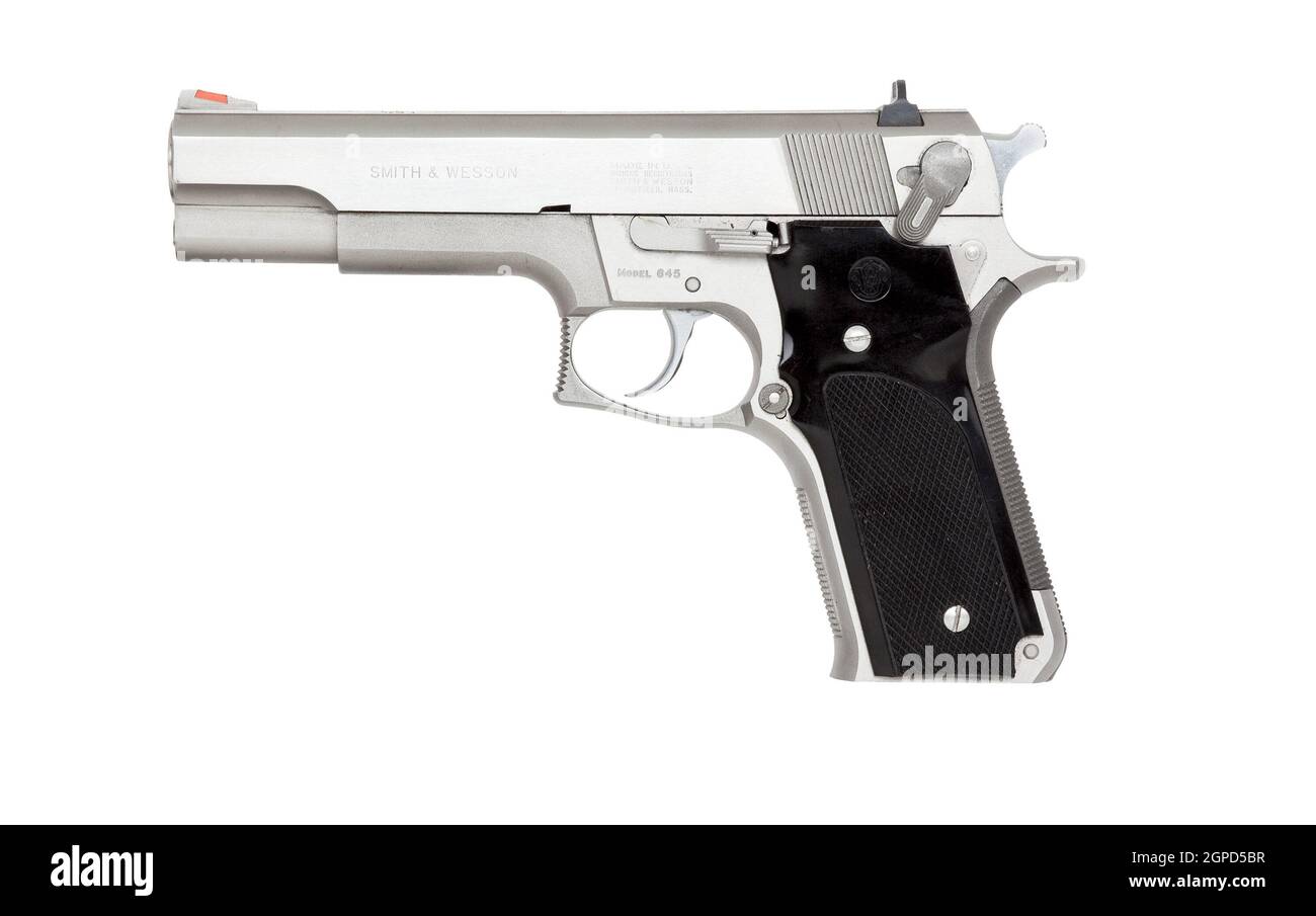 Pistola semiautomatica Smith & Wesson modello 645. Foto Stock