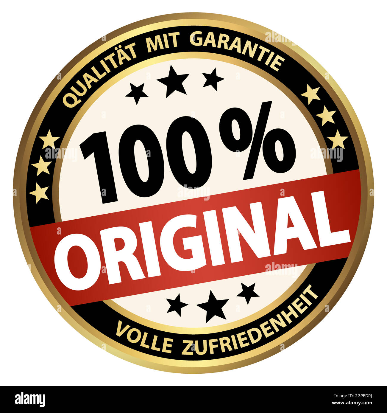 pulsante round business - originale al 100% (tedesco) Illustrazione Vettoriale