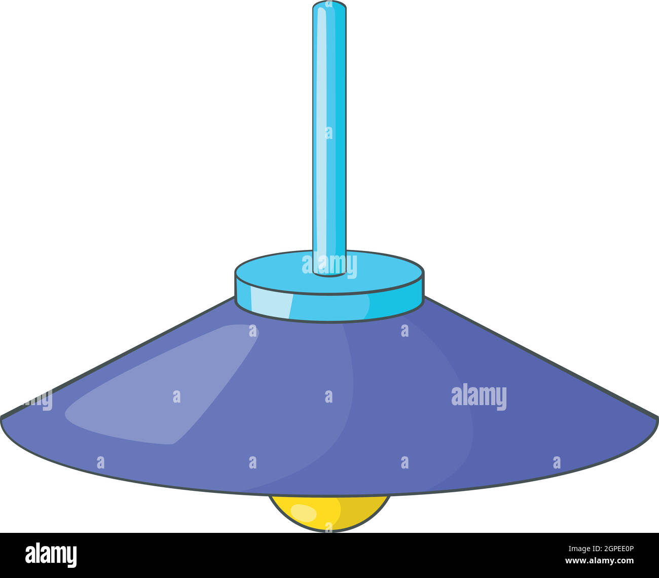 Appendere lampada da soffitto icona, stile cartoon Illustrazione Vettoriale