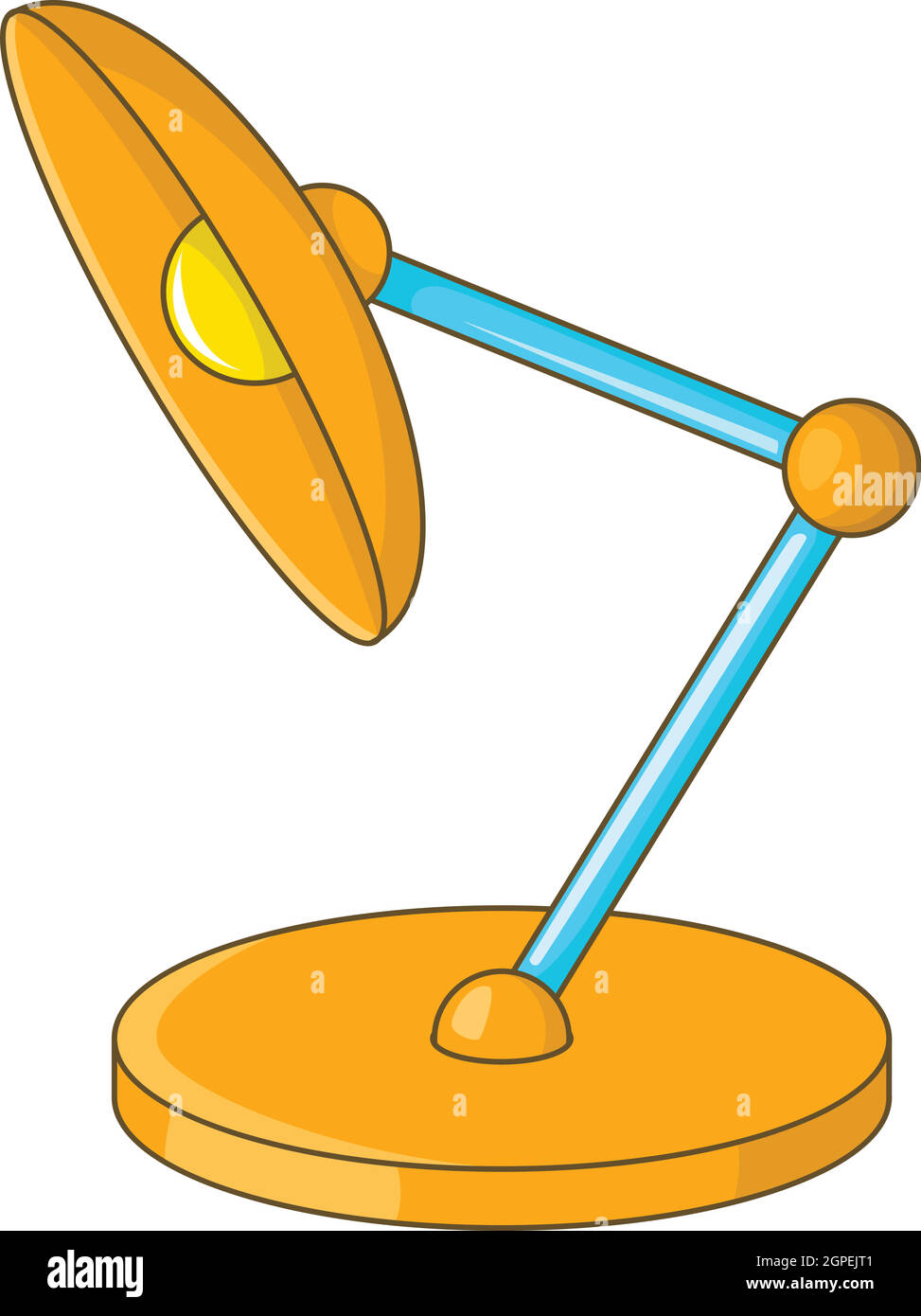 Allevamento icona lampada, stile cartoon Illustrazione Vettoriale