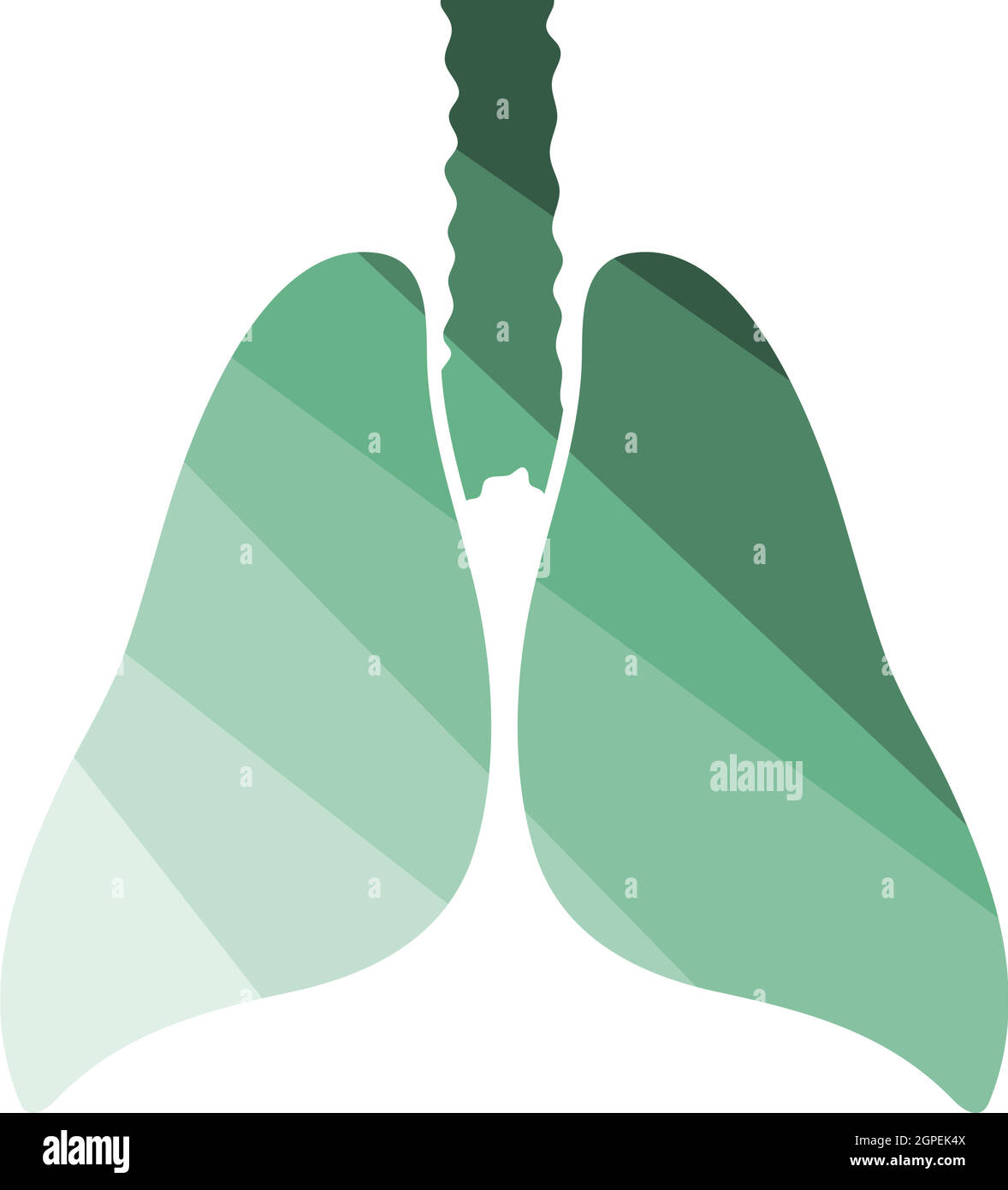 Icona polmoni umani Illustrazione Vettoriale
