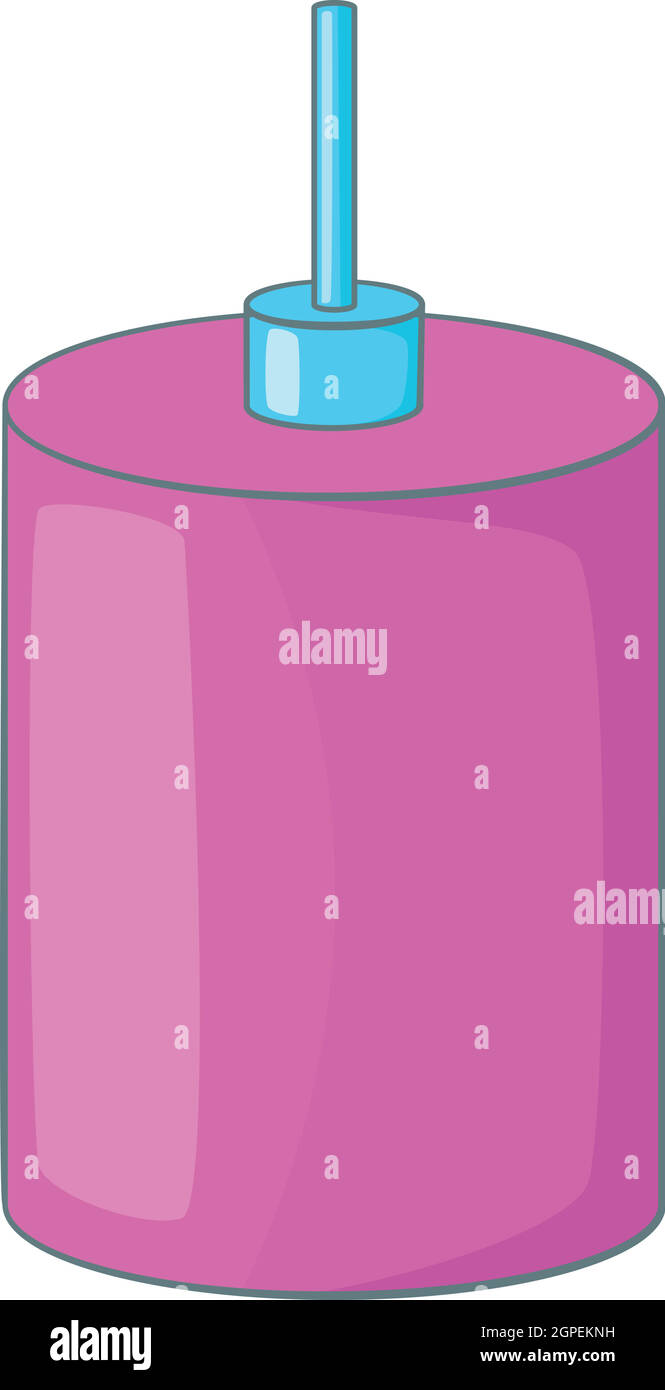 Rosa lampadario icona, stile cartoon Illustrazione Vettoriale