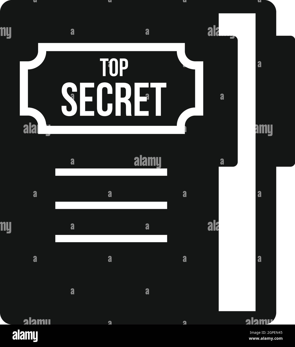 Icona del blocco note, stile semplice Illustrazione Vettoriale