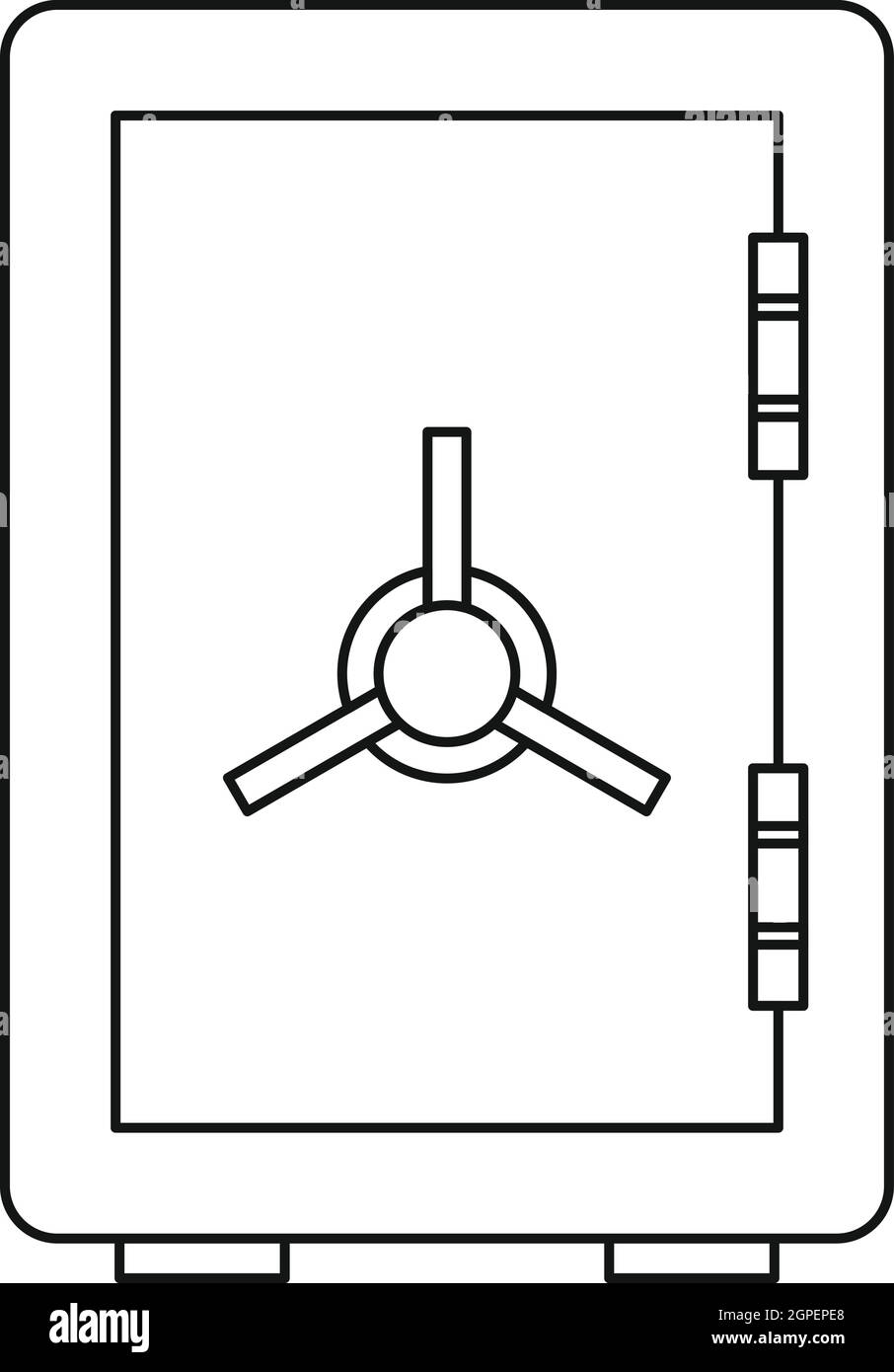 Di sicuro, l'icona di stile di contorno Illustrazione Vettoriale