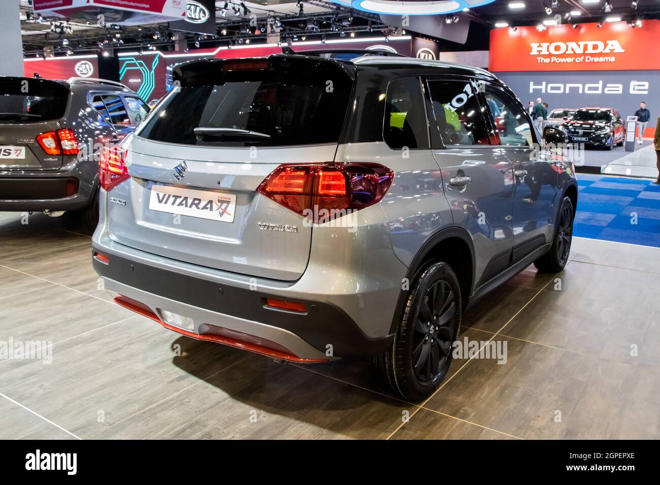 Suzuki Vitara Katana nuovo modello di auto presentato al Motor Show Autosalon 2020. Bruxelles, Belgio - 9 gennaio 2020. Foto Stock
