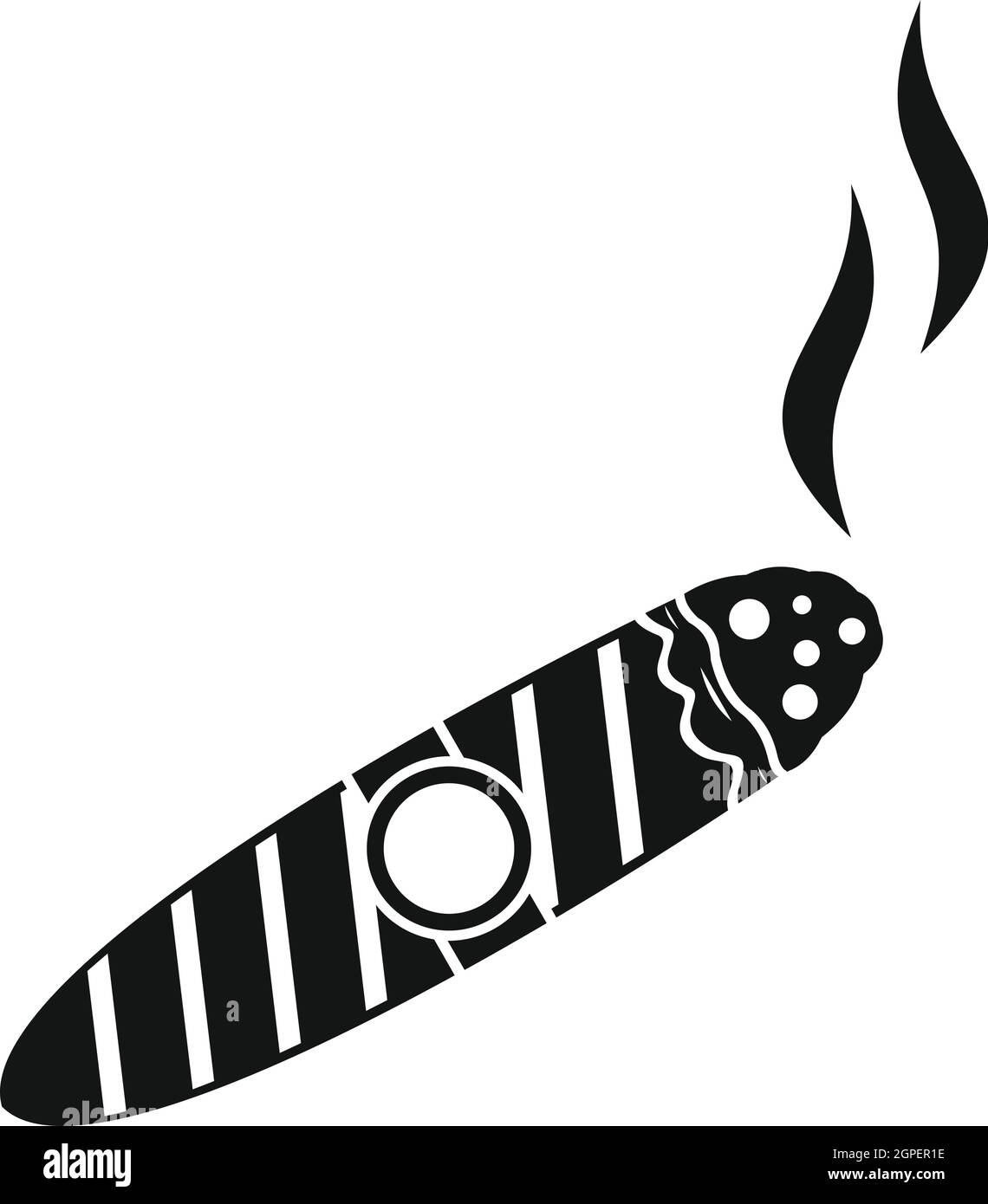 Sigaro illustrazione Foto e Immagini Stock in Bianco e Nero - Alamy, image size:1140x1390