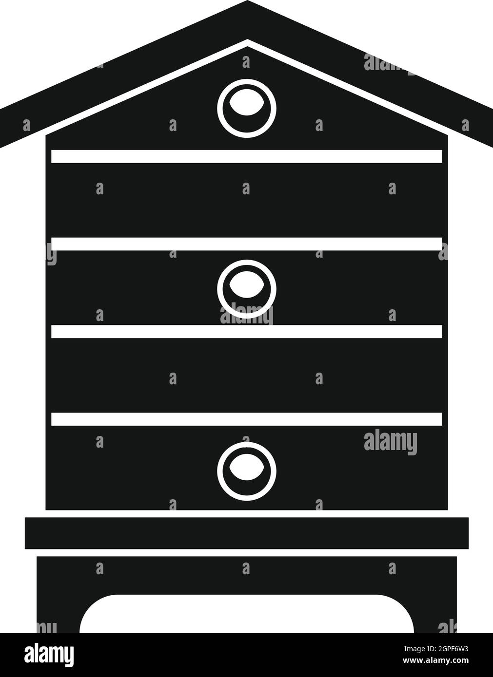 Hive Icona, stile semplice Illustrazione Vettoriale