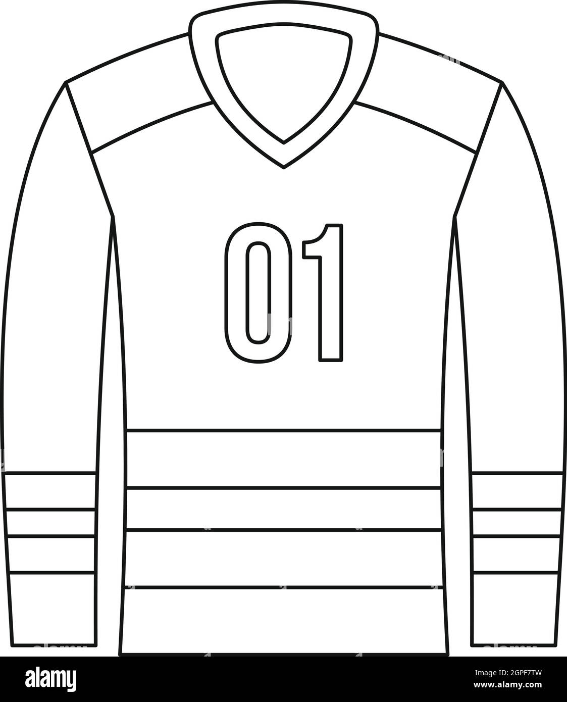 Sport icona uniforme, stile contorno Illustrazione Vettoriale