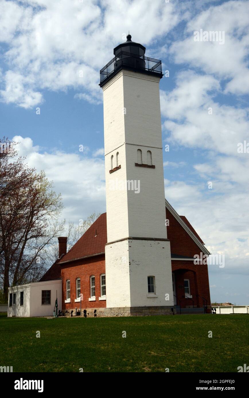 FARO DI PRESQUE ISLE A ERIE, PENNSYLVANIA, STATI UNITI Foto Stock