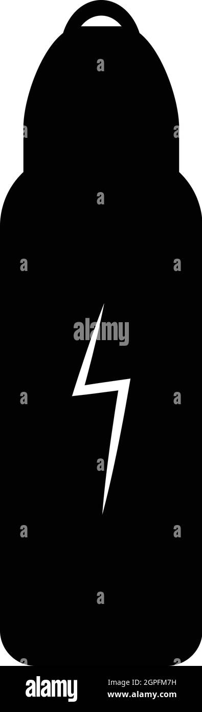 Icona della batteria, stile semplice Illustrazione Vettoriale