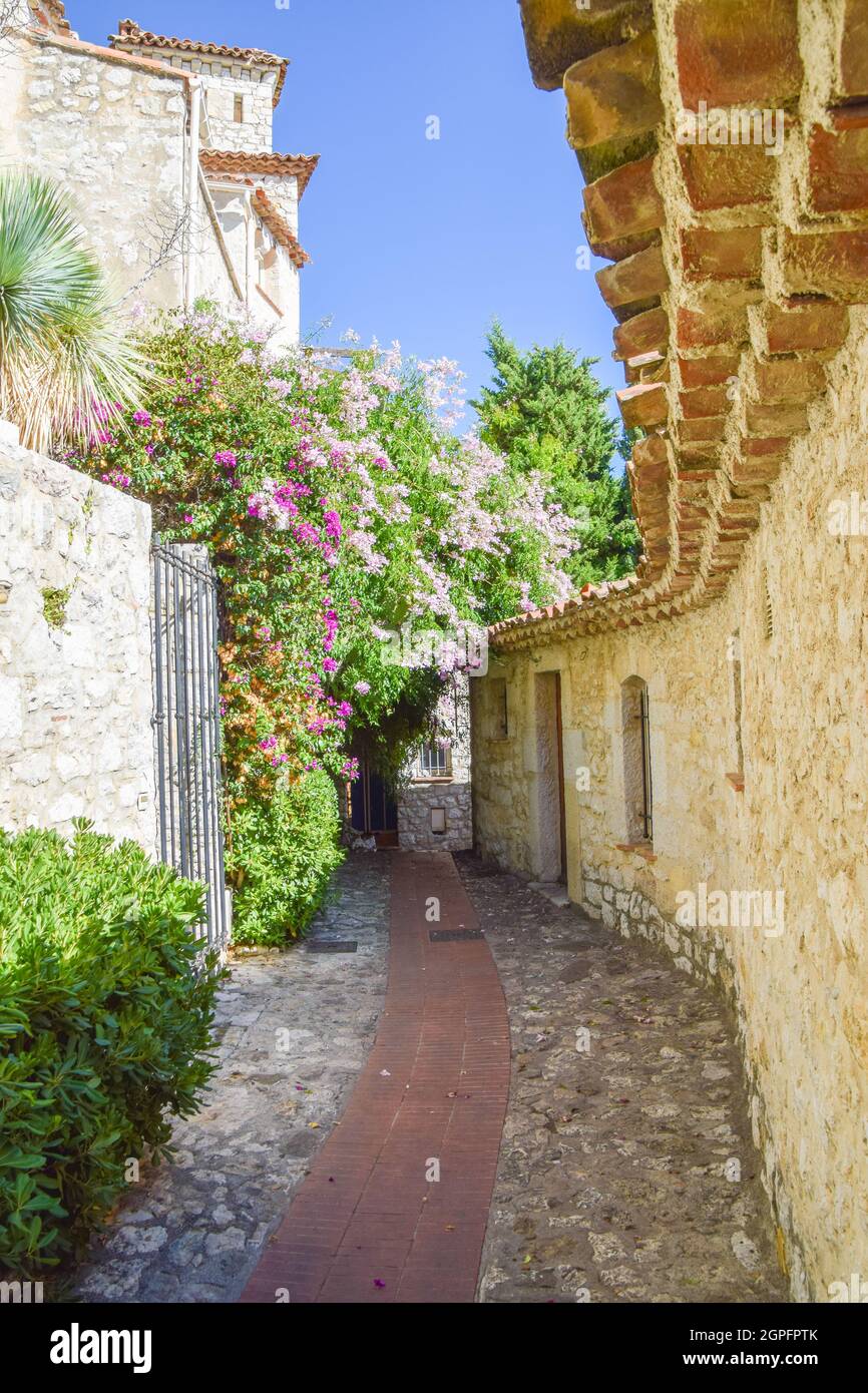 Eze Village, Francia meridionale. Foto Stock