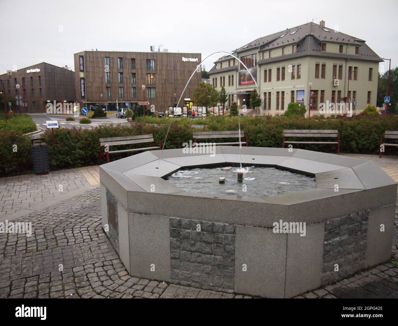 Krásná Lípa (distretto di Děčín, regione di Ústí nad Labem, Repubblica Ceca) Foto Stock