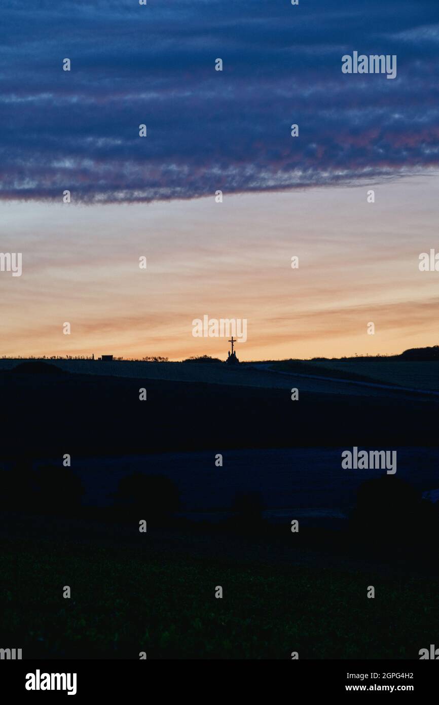 calvario all'alba Foto Stock