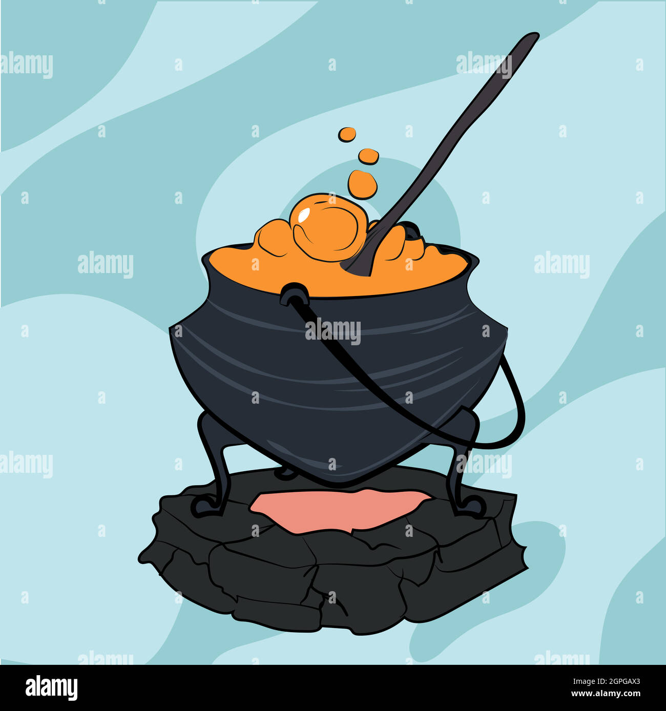 Biglietto di invito o poster con il simbolo di Halloween Illustrazione Vettoriale