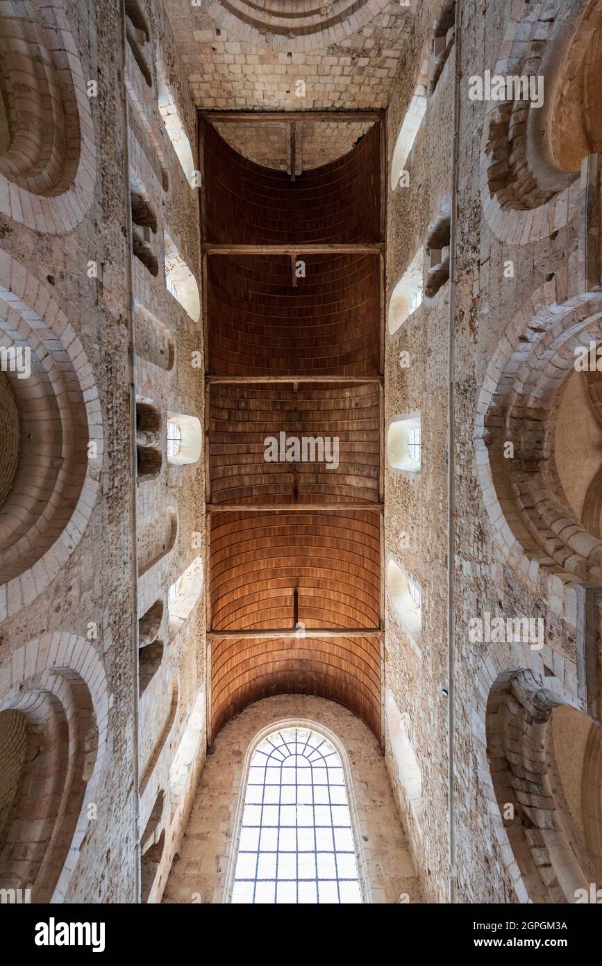 Francia, Eure, Bernay, Abbazia di Notre Dame dal 11 ° secolo Foto Stock