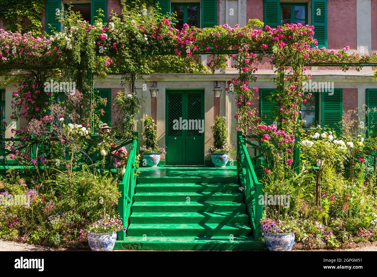 Francia, Eure, Giverny, Fondazione Claude Monet, la casa Foto Stock
