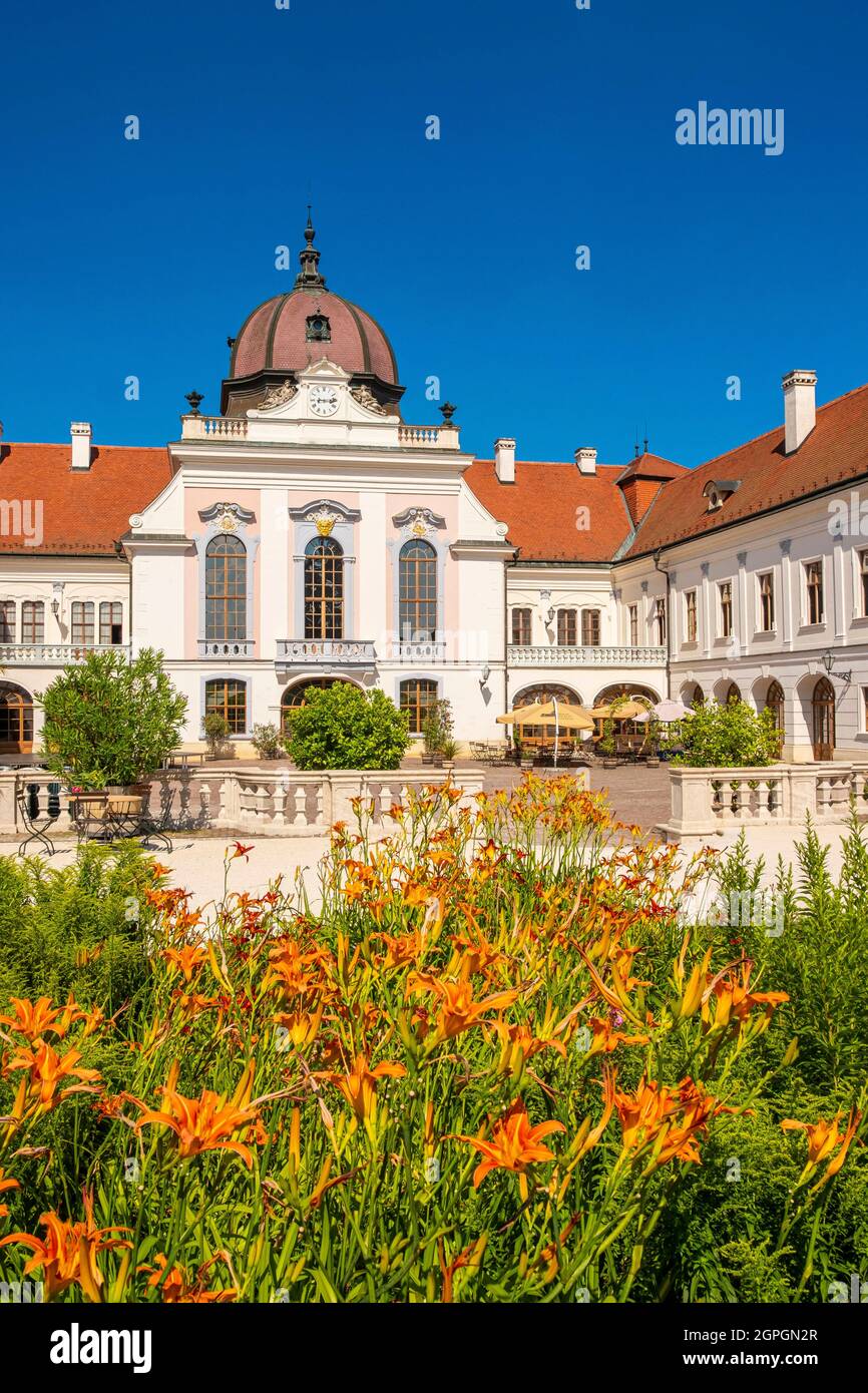 Ungheria, intorno a Budapest, Godollo, castello reale barocco di Gödöllö, residenza estiva di Sissi (Regina Elisabetta) Foto Stock
