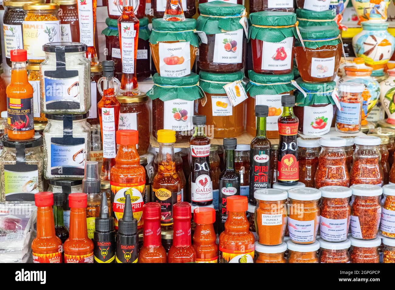 Portogallo, Algarve, Olhao, la città vecchia, il mercato Foto Stock