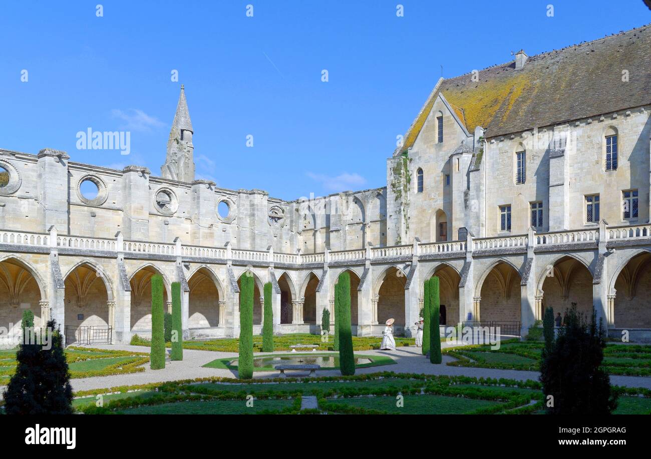 Francia, Val d'Oise, Asnieres sur Oise, l abbazia cistercense di Royaumont Foto Stock